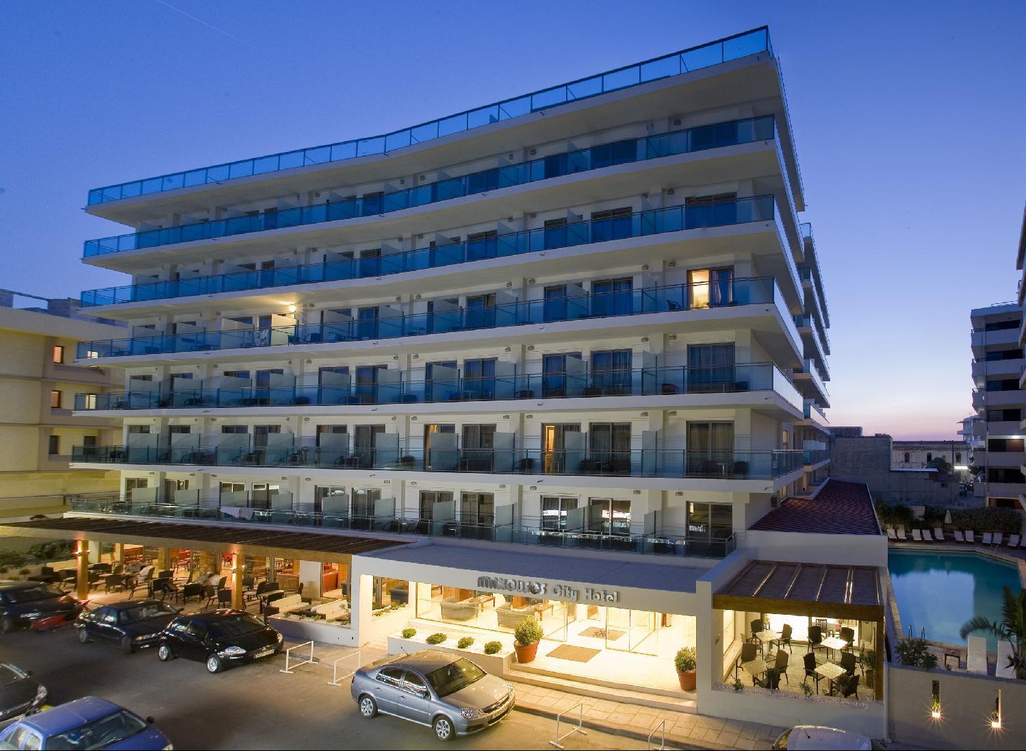 Manousos City Hotel Rhodes City Exterior foto